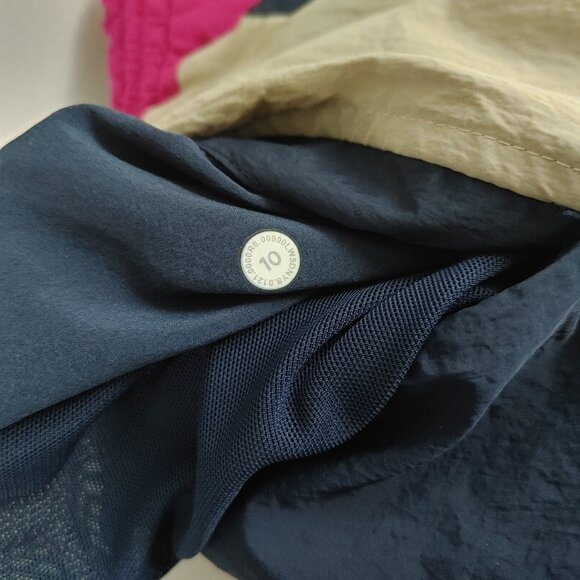 Lululemon Evergreen Track Pants Navy/Cafe/Ripened Raspberry Size 10 Windbreaker - Picture 5 of 6